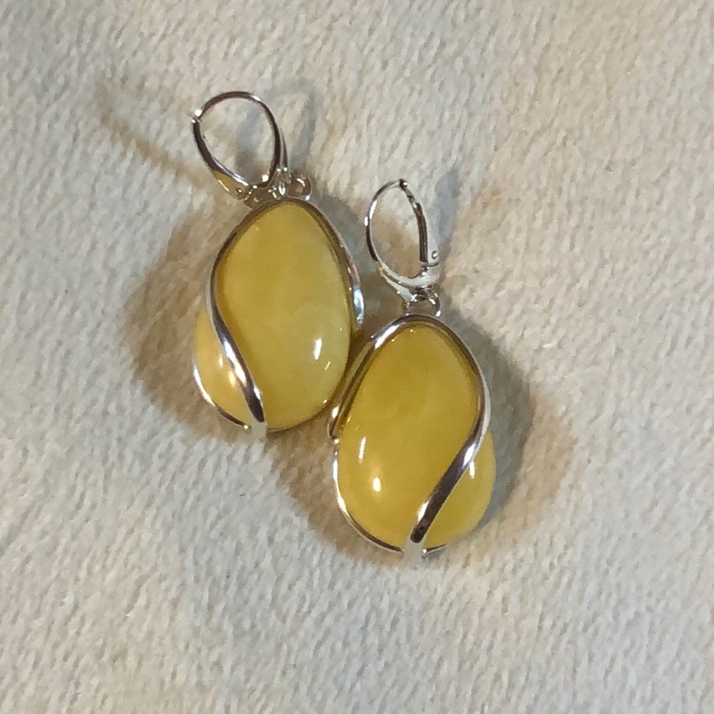 Luscious Butterscotch Amber Earrings